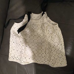 Tia Cibani Ecru Eyelet Baby Bloomer - Size 18 months